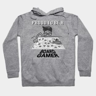 Proud to be a Board Gamer (Black) Hoodie